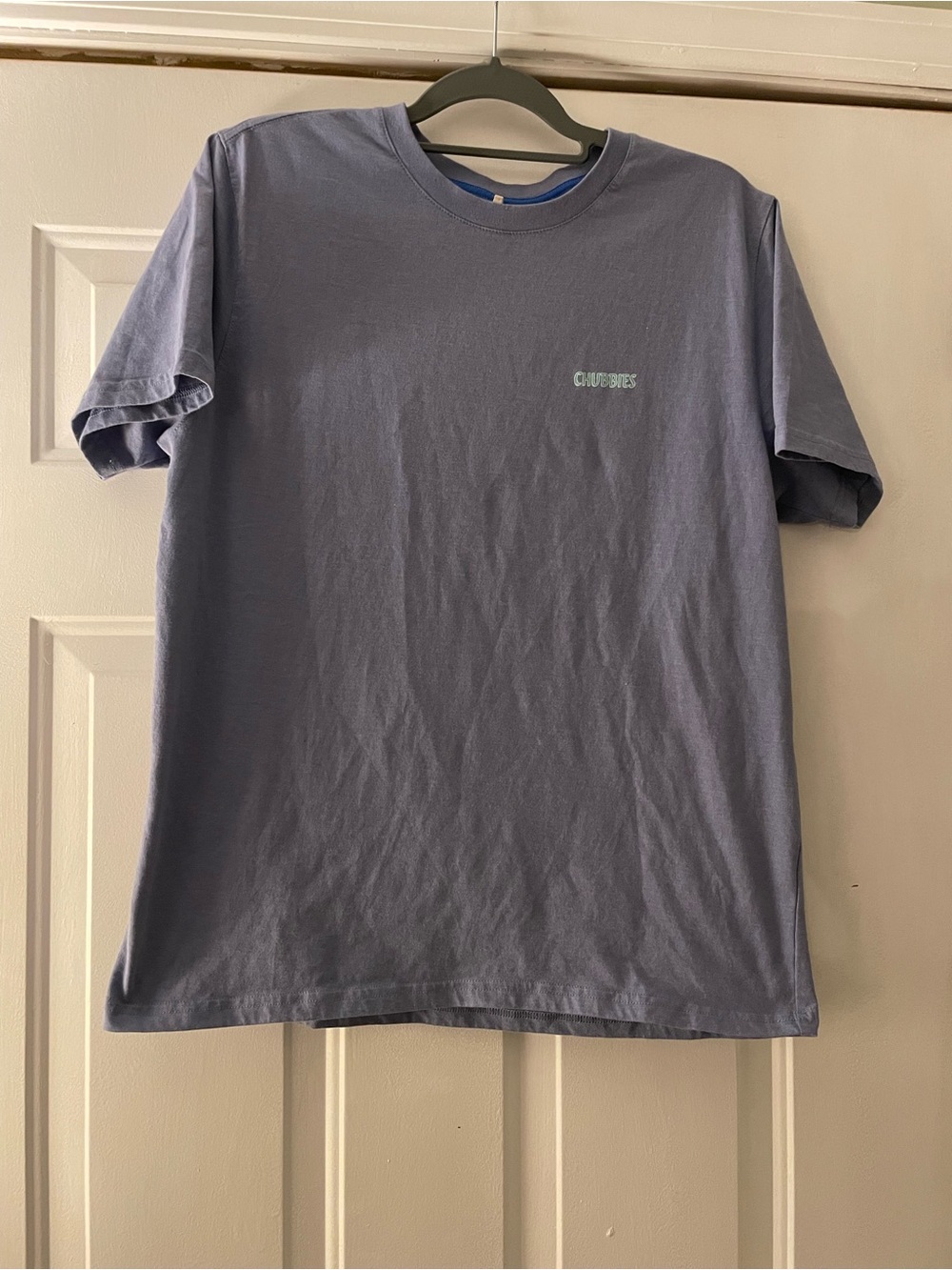 Chubbies Men’s Periwinkle Logo Crewneck T-Shirt